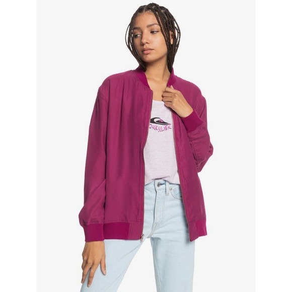 New Quicksilver Womens  Bomber Jacket. Size S - Picture 1 of 13